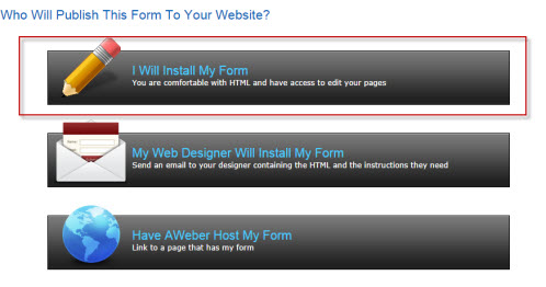 aweber forms not showing on website