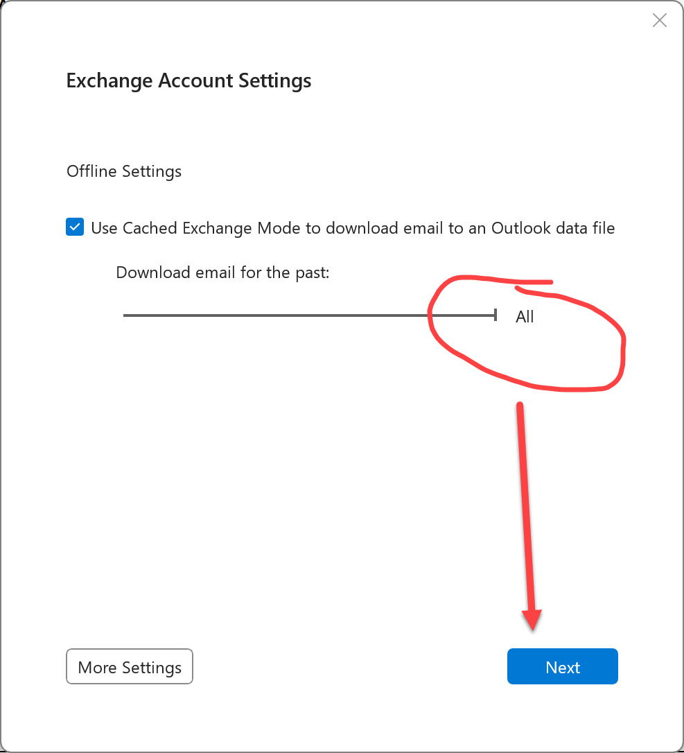 sorry we're having trouble opening this item outlook date set to 6 months change to all