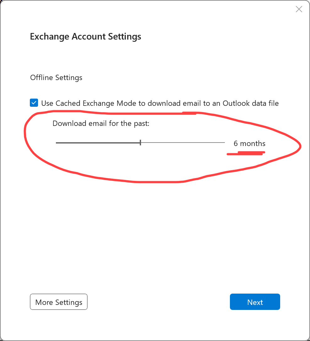 sorry we're having trouble opening this item outlook date set to 6 months